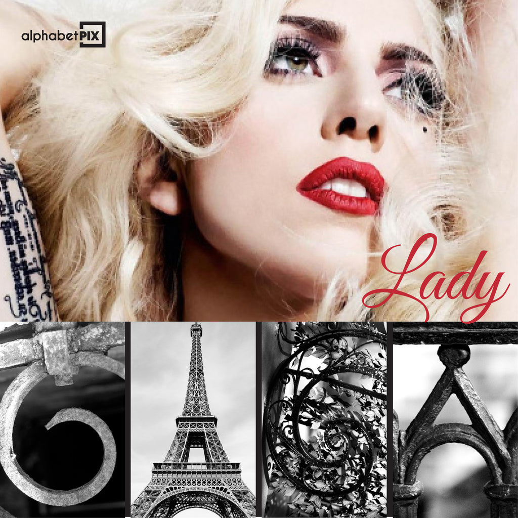 alphabetpix.com - Lady GaGa - Personalized Name Art 