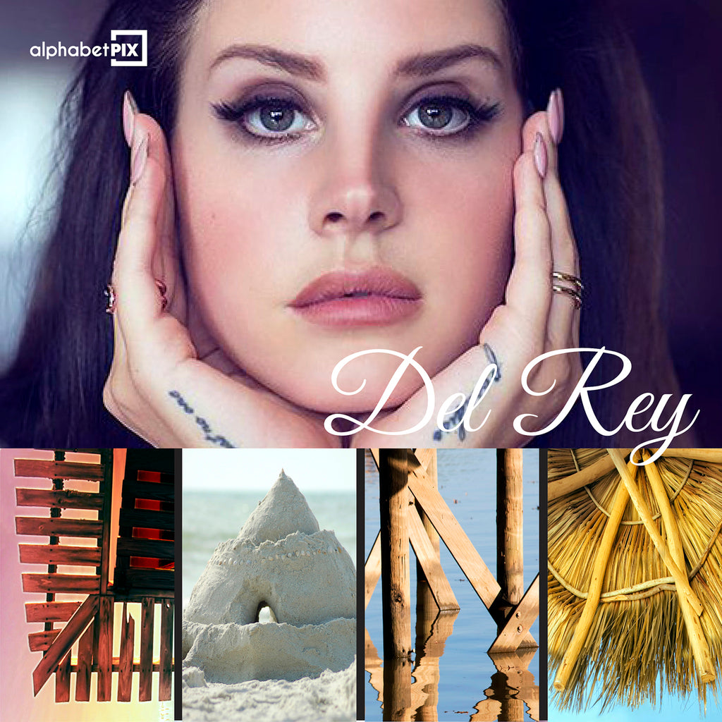 alphabetpix.com - Lana Del Ray -  Personalized Name Art