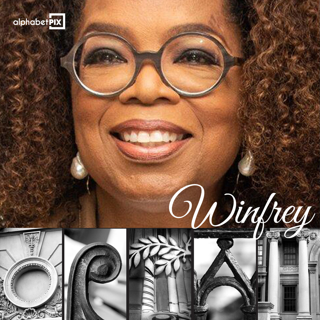 alphabetpix.com - Oprah Winfrey - personalized name art
